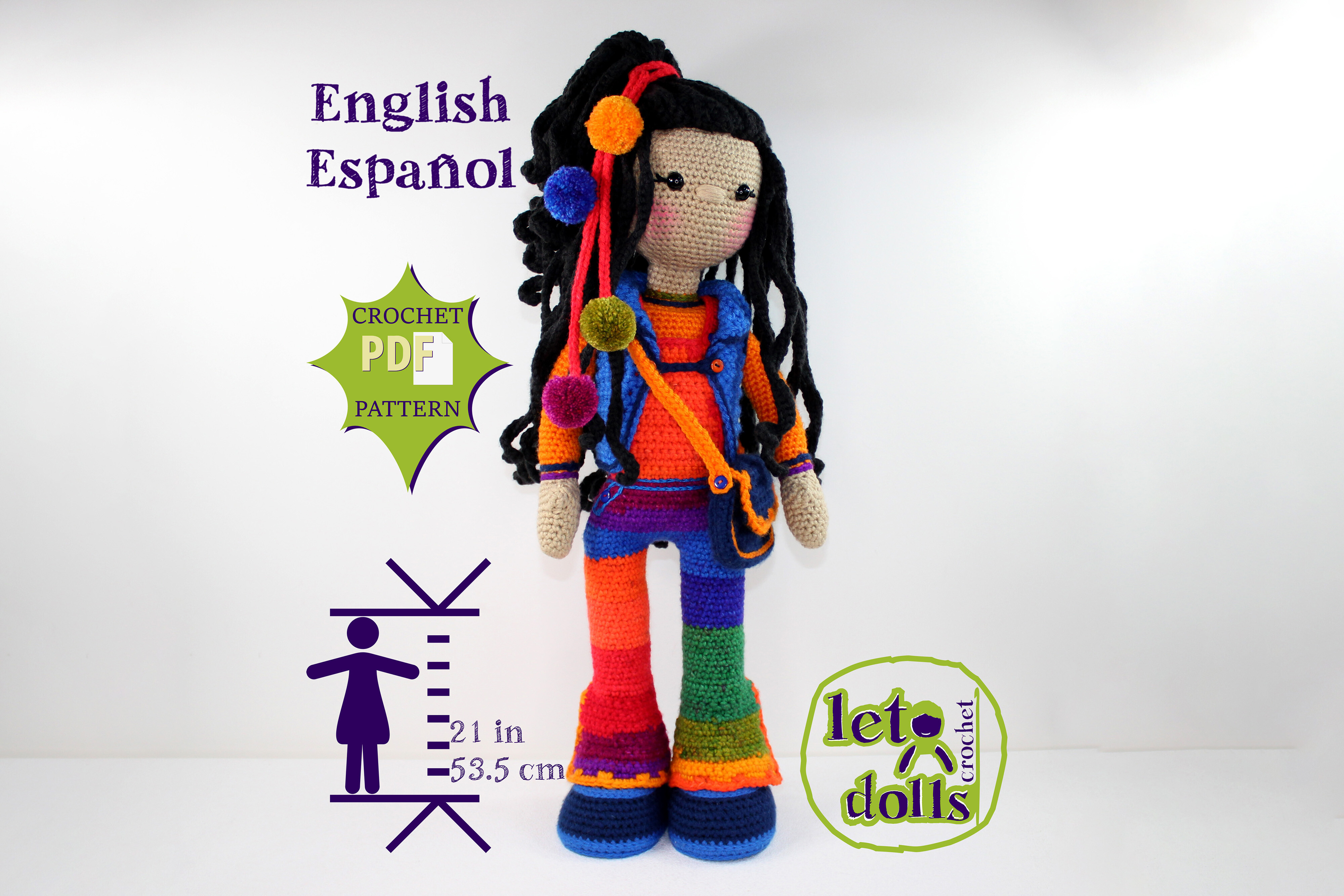 Ivy Large Crochet Doll Pattern