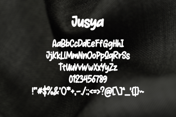 Jusya Font font preview - 1