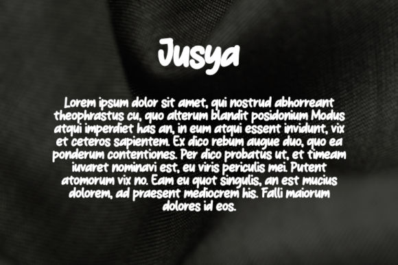 Jusya Font font preview - 2
