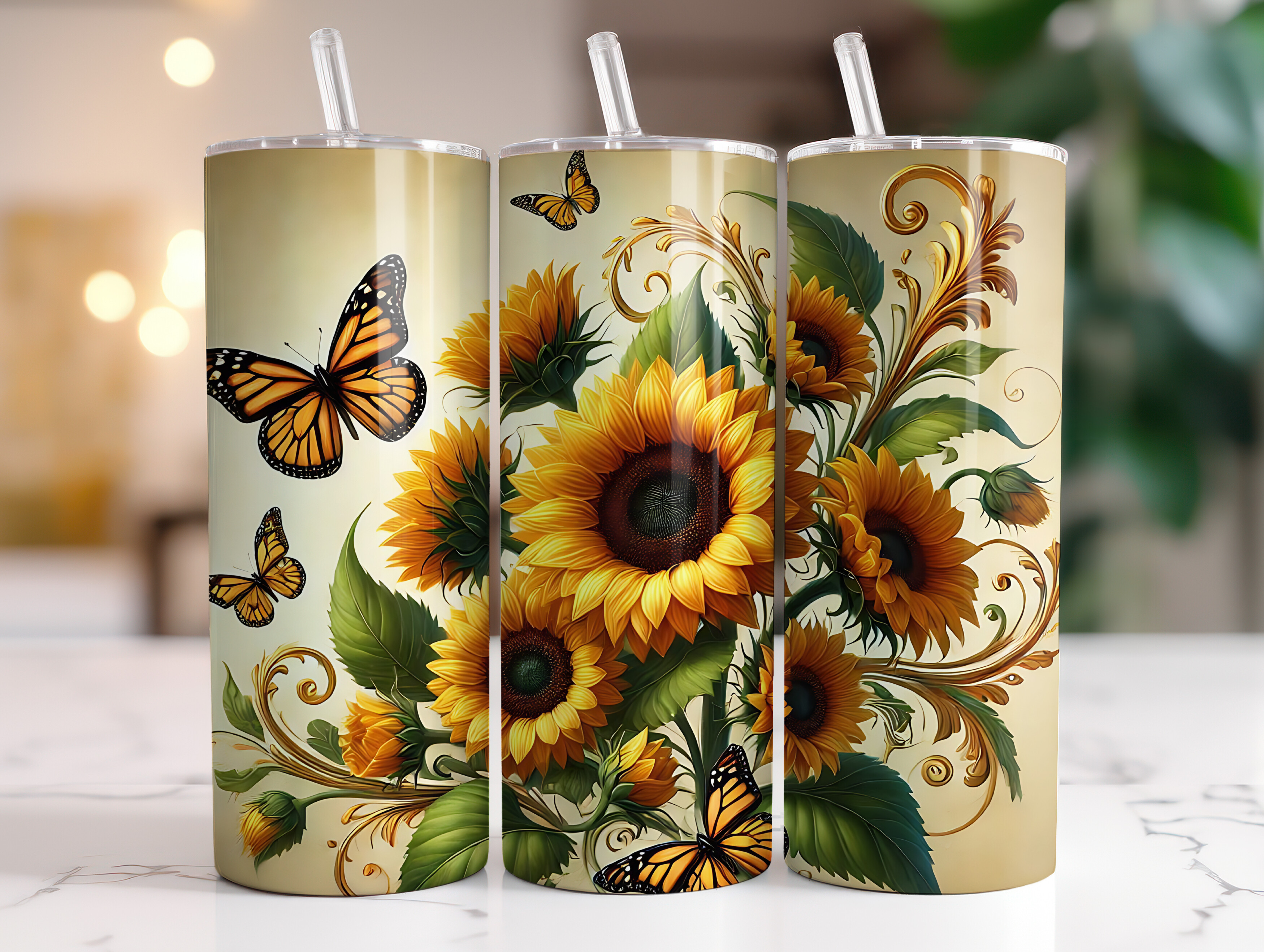 20 Oz Sunflower Tumbler Wrap Sublimation Graphic by RahatKDP · Creative ...