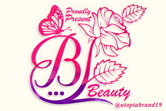 Beauty Flower Monogram Decorative Font By utopiabrand19