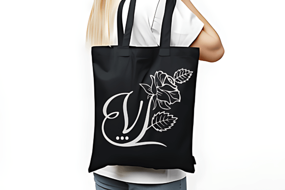 Beauty Flower Monogram Font - Preview 1