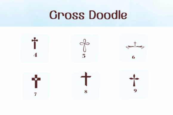 Cross Doodle Font - Preview 3