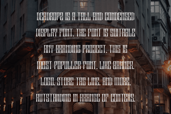 Deadropz Font PNG with transparent background - Preview 3