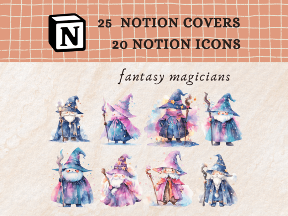 Fantasy Magicians Notion Icons