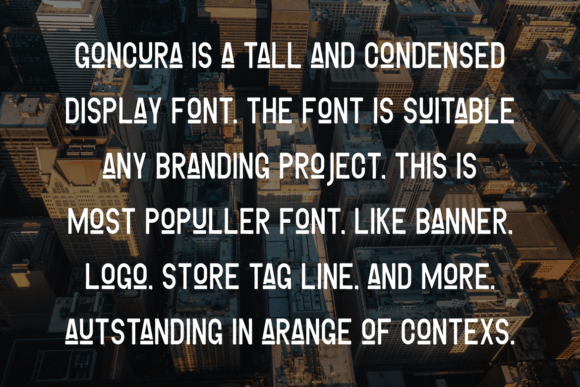 Goncura Font PNG with transparent background - Preview 3