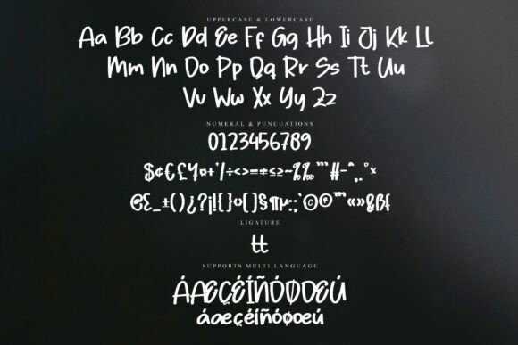 Black Stork Font PNG with transparent background - Preview 5