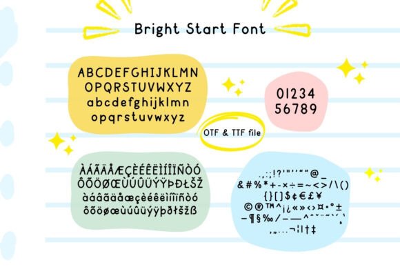 Bright Start Font - Preview 1