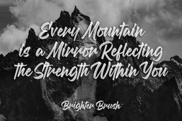 Brighter Brush Font - Preview 6