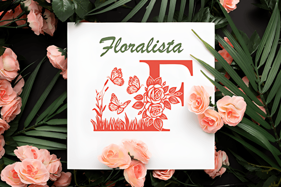 Butterfly Garden Monogram Font - Preview 1