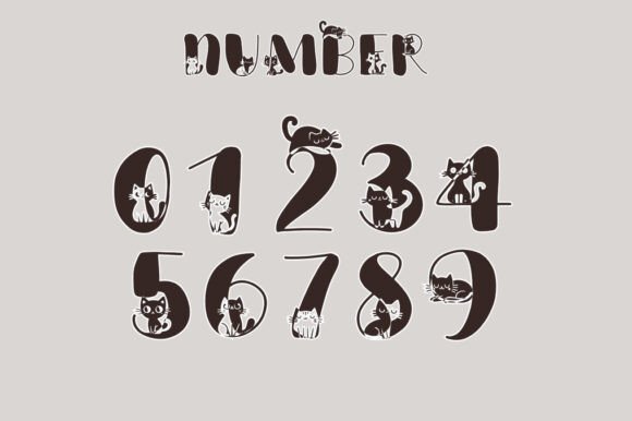 Cat Character Font - Preview 2