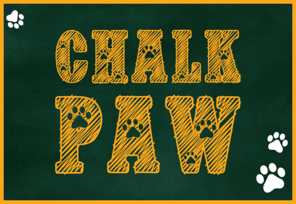 Chalk Paw Font - Preview 1