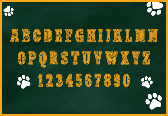 Chalk Paw Font - Preview 2