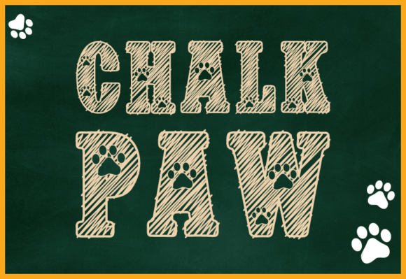 Chalk Paw Font - Preview 3