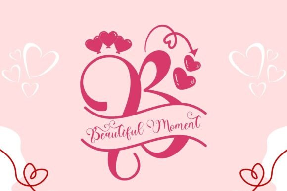 Dainty Valentine Monogram Font - Preview 2