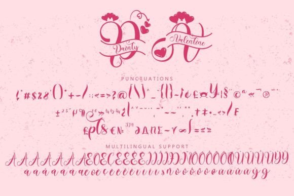 Dainty Valentine Monogram Font - Preview 5