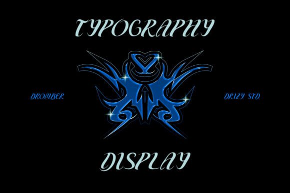 Dromber Font PNG with transparent background - Preview 1