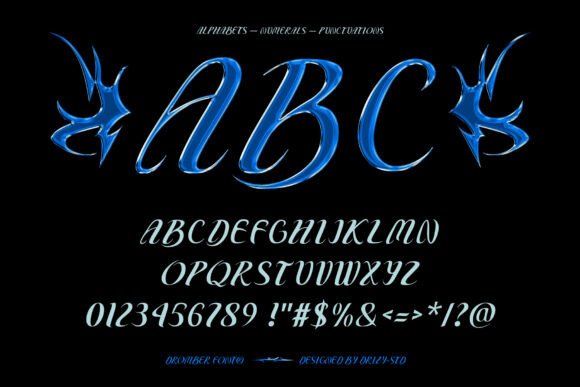 Dromber Font PNG with transparent background - Preview 3