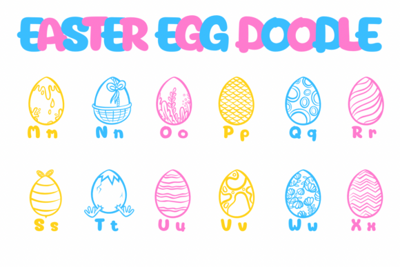 Easter Egg Doodle Font - Preview 2