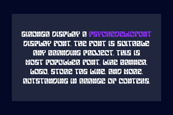 Gironga Display Font - Preview 1