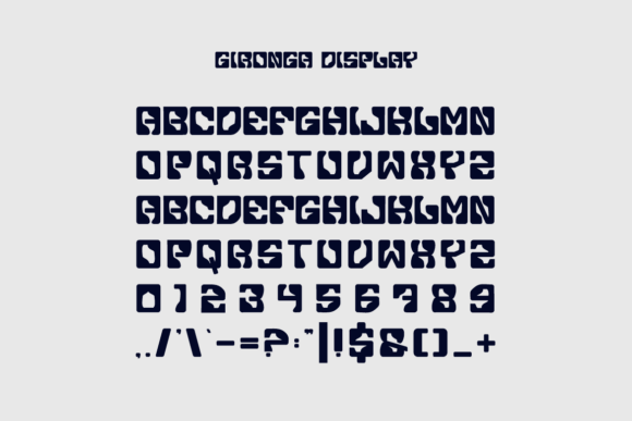 Gironga Display Font - Preview 2