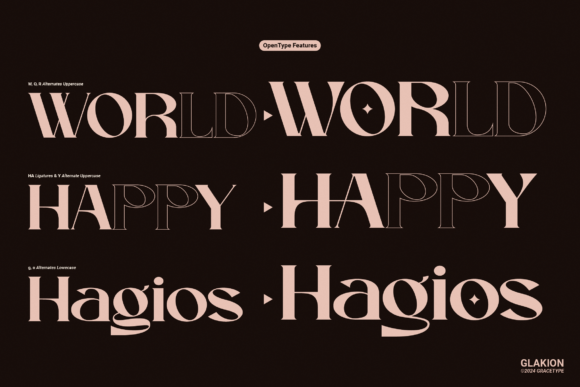 Glakion Font - Preview 2