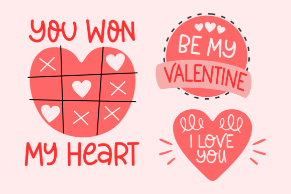Hearts Valentine Font font preview - 4