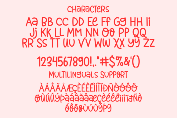 Hearts Valentine Font font preview - 6