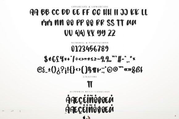 January Vacation Font PNG with transparent background - Preview 5