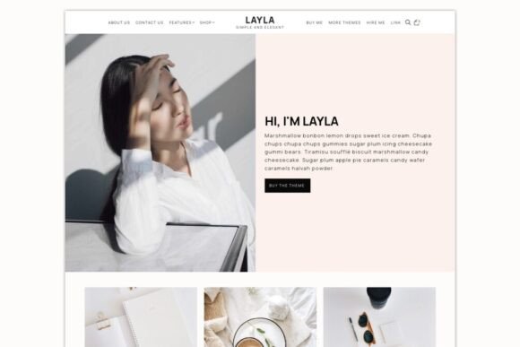 Layla Feminine WordPress Theme