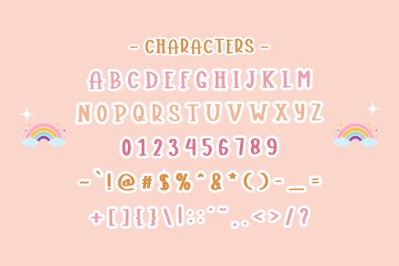 Layout Cheerful Font PNG with transparent background - Preview 2