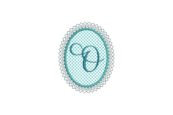 Letter O Monogramas Diseño de Bordado Por A.ZCREATIONS