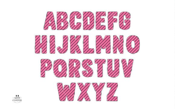 Love Valentine's Heart Font PNG with transparent background - Preview 2