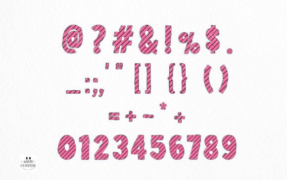 Love Valentine's Heart Font PNG with transparent background - Preview 3