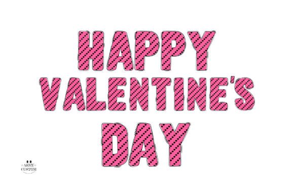 Love Valentine's Heart Font PNG with transparent background - Preview 4