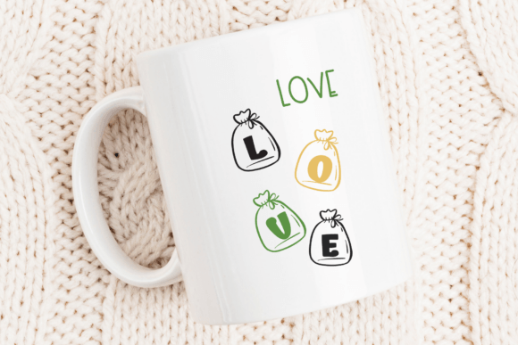 Money Bag Font PNG with transparent background - Preview 5