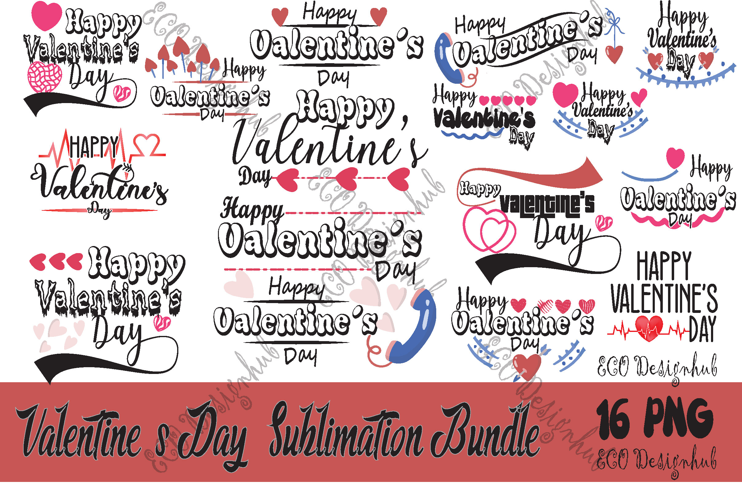 Valentine Love Png Valentines Png Bundle Graphic by ECO Designhub ...