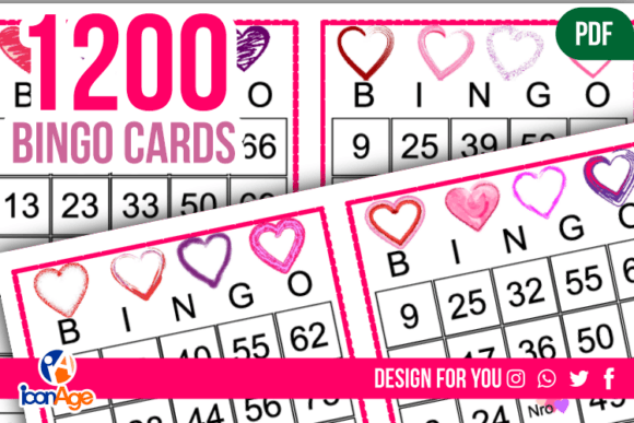 BINGO CARD VALENTINE DAY