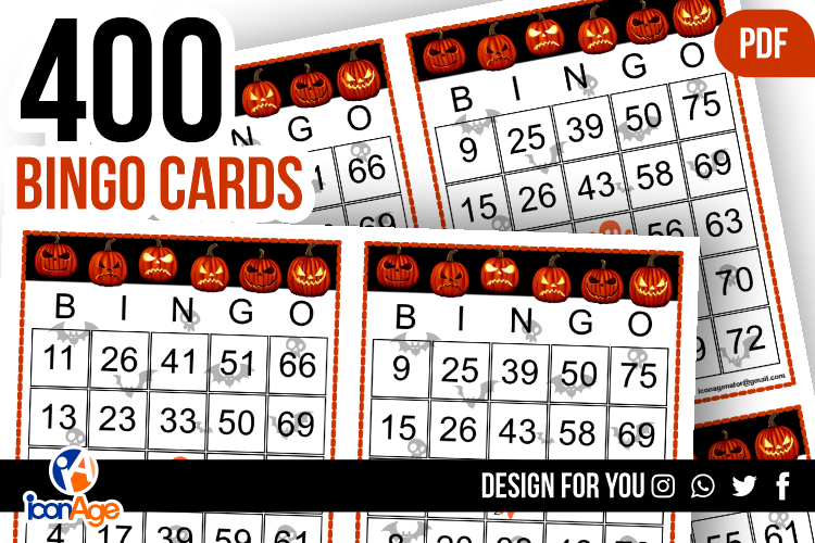 BINGO CARDS HALLOWEEN