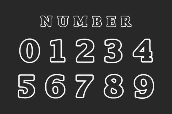 Blessy Outline Font - Preview 5