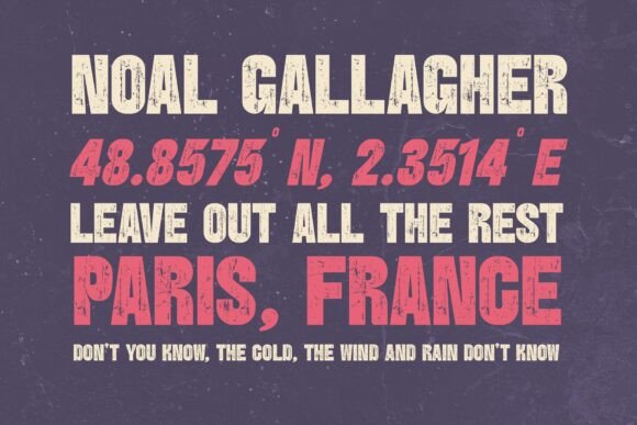Bourne Font - Preview 2