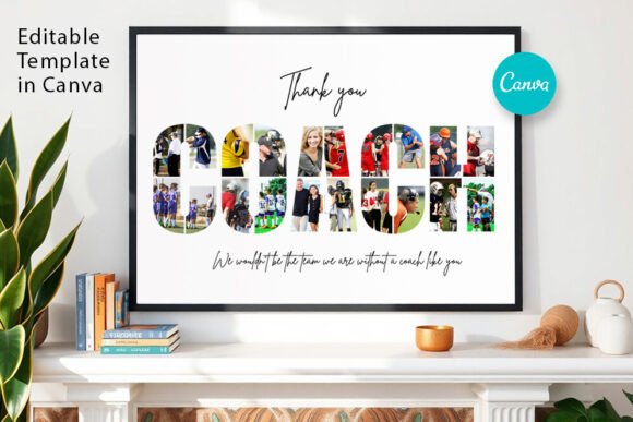 Canva Personalized Coach Frame Graphic Photo Collage & Scrapbook Templates By PixelTemplix