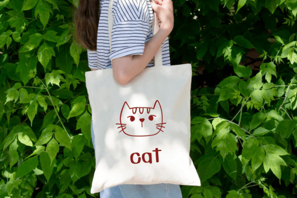Cat Face Doodle Font - Preview 4