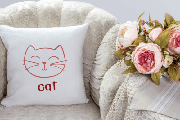 Cat Face Doodle Font - Preview 6