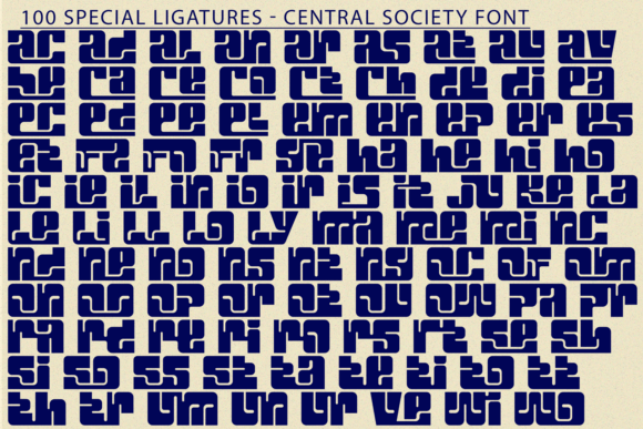 Central Society Font - Preview 6
