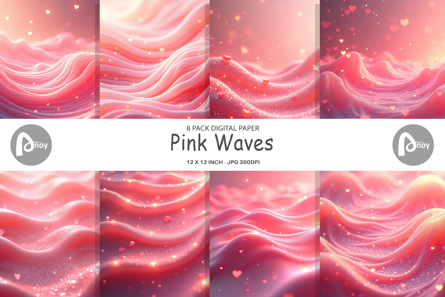 Digital Paper Pink Flow Graphic by Artnoy · Creative Fabrica