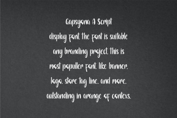 Gapsyona Font - Preview 1
