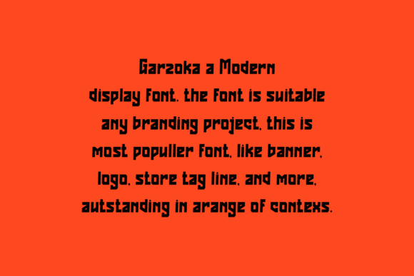 Garzoka Font PNG with transparent background - Preview 1