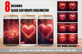 Glass Can Spark Hearts Graphic by Artnoy · Creative Fabrica