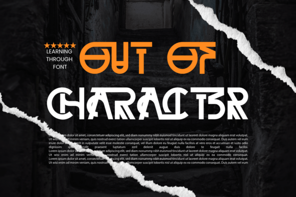 Learning Through Font PNG with transparent background - Preview 1